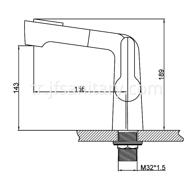 JF-9113-C Dimension drawing